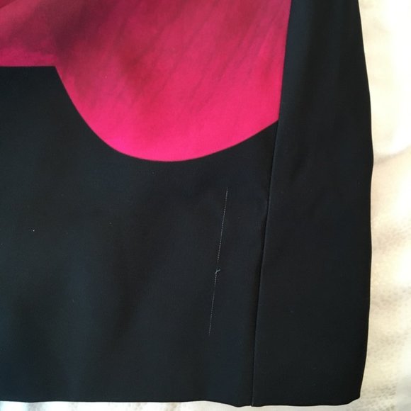 Ted Baker Black Sianne Stencilled Stems Midi Cocktail Dress size 1 nwt *FLAWED* - Picture 13 of 16